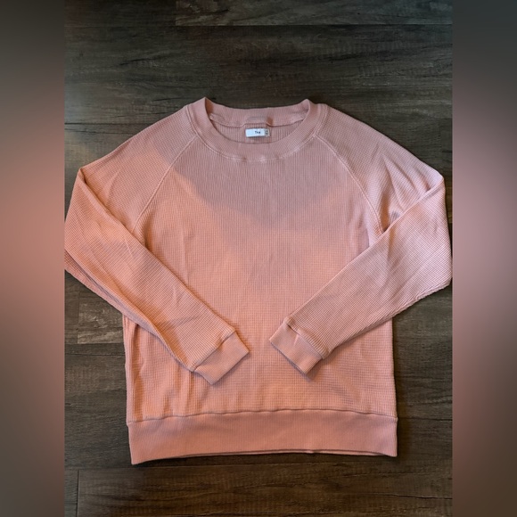 TNA Sweaters - TNA Women's Waffle Pink Sweater